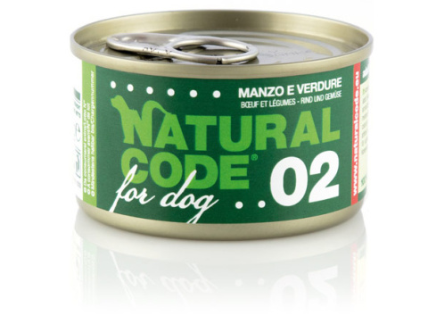 Natural Code - 02 - SERCA WOŁOWE i WARZYWA - 90g