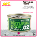 Natural Code - 02 - SERCA WOŁOWE i WARZYWA - 90g