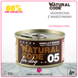 Natural Code - 05 - SERCA JAGNIĘCE i WARZYWA - 90g