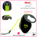 Flexi - Giant M Neon - taśma smycz dla psa do 25kg - 8m