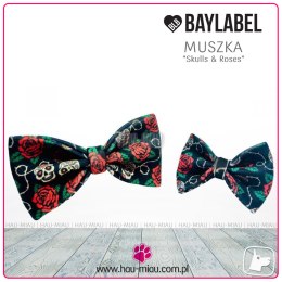 Baylabel - Muszka dla psa - Skulls & Roses - duża