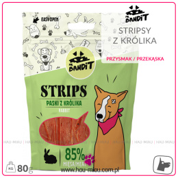 Mr. Bandit - Strips - Przysmak Paski z KRÓLIKA - 80g