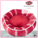 Trixie - Legowisko / Poduszka - LUMI - CZERWONO-BIAŁA - Ø 50 cm