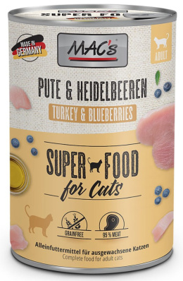 Mac's - Cat Pute & Heidelbeeren - INDYK I BORÓWKA - 400g