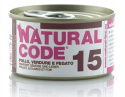 Natural Code - 15 - KURCZAK, WARZYWA I WĄTRÓBKA - 85g