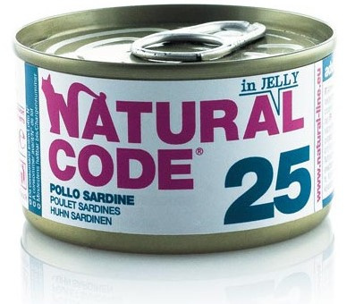 Natural Code - 25 - KURCZAK i SARDYNKI W GALARETCE - 85g