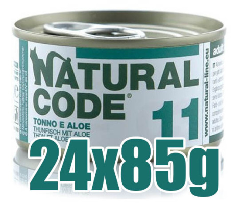 Natural Code - 11 - TUŃCZYK i ALOES - Zestaw 24 x 85g