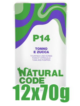 Natural Code - P14 - TUŃCZYK i DYNIA - Zestaw 12 x 70g