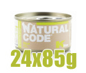 Natural Code - Pollo Kitten - KURCZAK - Zestaw 24 x 85g