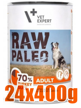 Raw Paleo - Adult - INDYK I KACZKA - Zestaw 24x400g