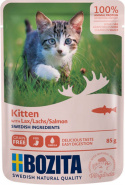 Bozita - Kitten - kawałki w sosie - ŁOSOŚ - Zestaw 12x85g