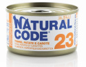 Natural Code - 23 - TUŃCZYK, ZIEMNIAKI i MARCHEW - Zestaw 12 x 85g