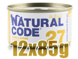 Natural Code - 27 - TUŃCZYK I SURIMI W GALARETCE - Zestaw 12 x 85g