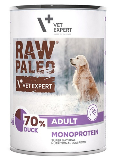 Raw Paleo - Adult - Monoproteinowa - KACZKA - 400g