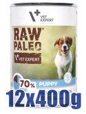 Raw Paleo - Puppy - Monoproteinowa - DORSZ - Zestaw 12x400g