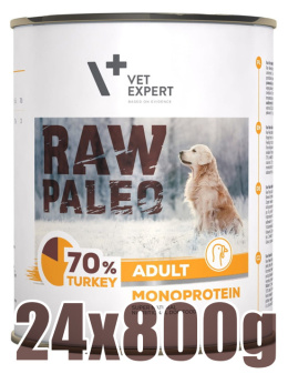 Raw Paleo - Adult - Monoproteinowa - INDYK - Zestaw 24x800g