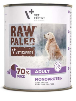 Raw Paleo - Adult - Monoproteinowa - KACZKA - Zestaw 12x800g