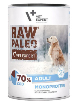 Raw Paleo - Adult - Monoproteinowa - DORSZ - 400g