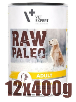 Raw Paleo - Adult - Monoproteinowa - INDYK - Zestaw 12x400g