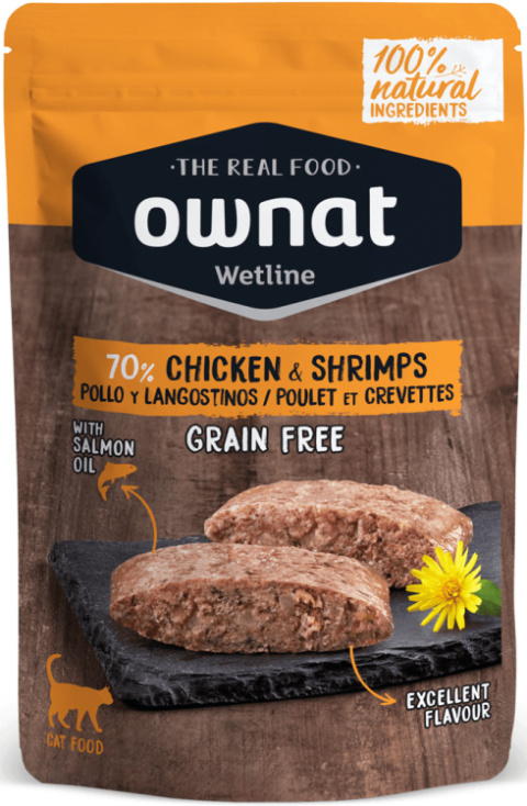 Ownat - Cat Wetline Chicken & Shrimps - KURCZAK i KREWETKI - 85g