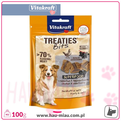 Vitakraft - Treaties Bits - KURCZAK i CZARNY BEZ - 100g