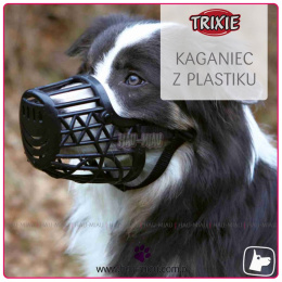 Trixie - Kaganiec z plastiku - CZARNY - XS - 14 cm