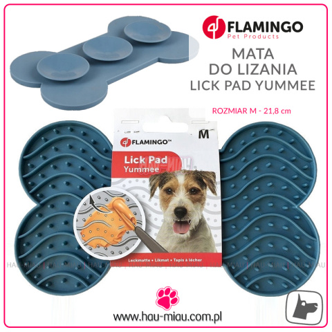 Flamingo - Mata do lizania - Lick Pad Yummee - M - 21,8 cm